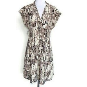 Nanette Lenore snake print 100%silk dress